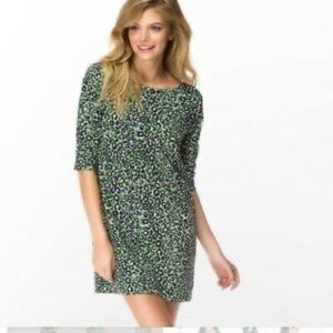 Lilly Pulitzer Thrill of Chase Leopard Dress Navy